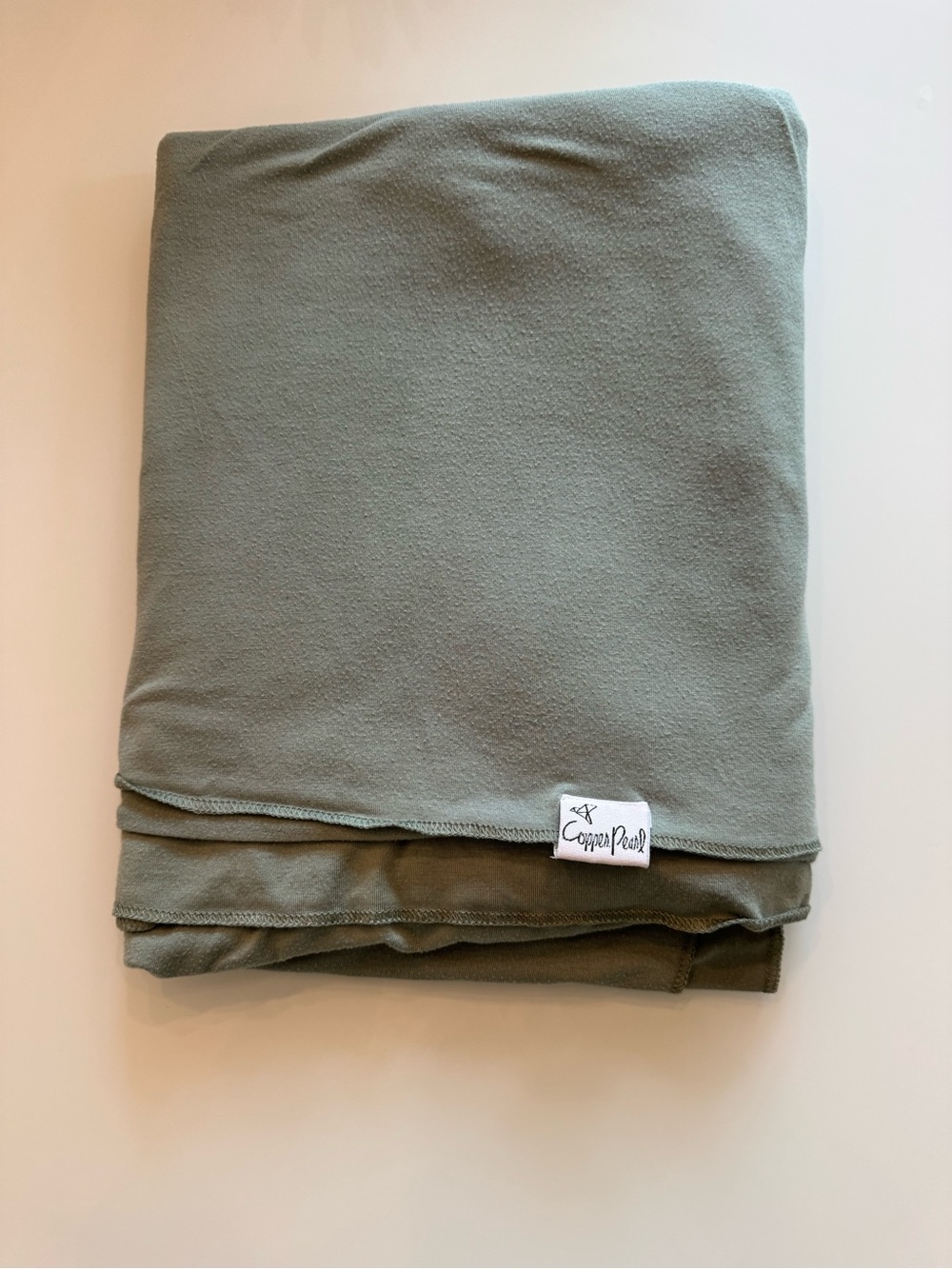 Copper Pearl knit Swaddle blanket